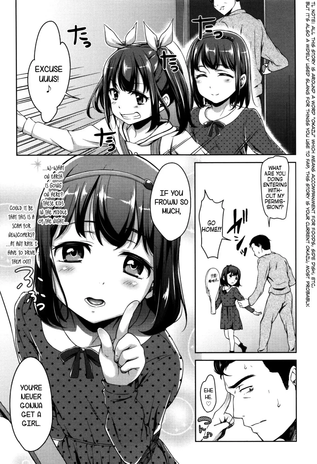[Hashibiro Kou] Totsugeki Tonari no ban okazu! | Late Night Neighbor Okazu Squad! Fhentai - Page 2