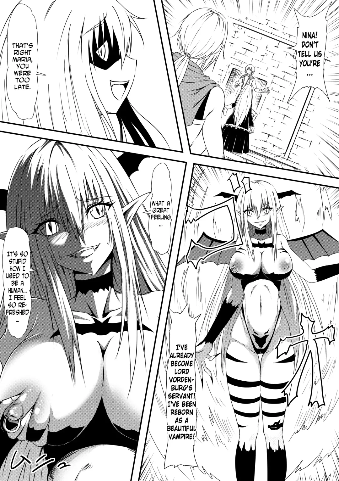 Kyuuketsuki ni Kanzen Haiboku Shita Vampire Hunter Oyako ga Musuko no Mae de Okasare Kyuuketsuki-ka Shite Shimau Haha no Hanashi Fhentai - Page 13