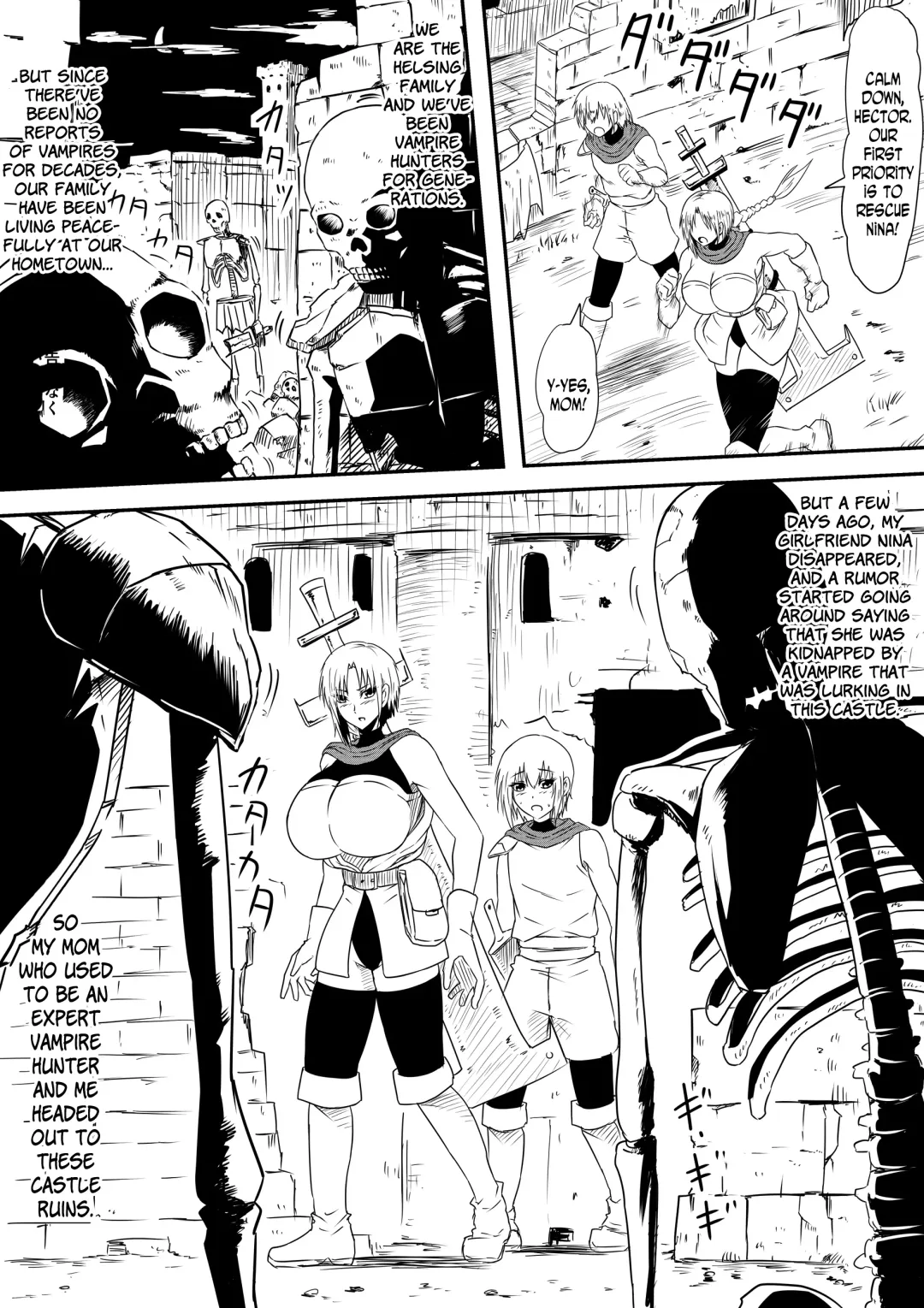 Kyuuketsuki ni Kanzen Haiboku Shita Vampire Hunter Oyako ga Musuko no Mae de Okasare Kyuuketsuki-ka Shite Shimau Haha no Hanashi Fhentai - Page 6