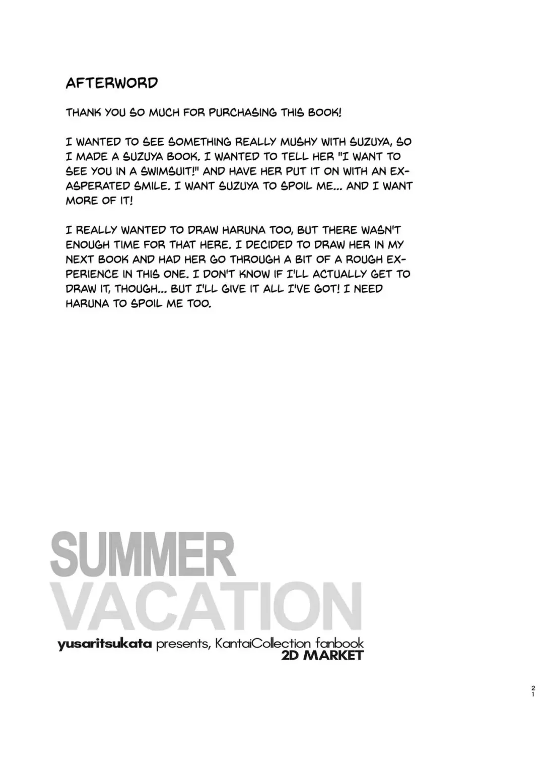 [Awayume] Suzuya to Natsu LOVE VACATION | Summer Love Vacation With Suzuya (decensored) Fhentai - Page 21