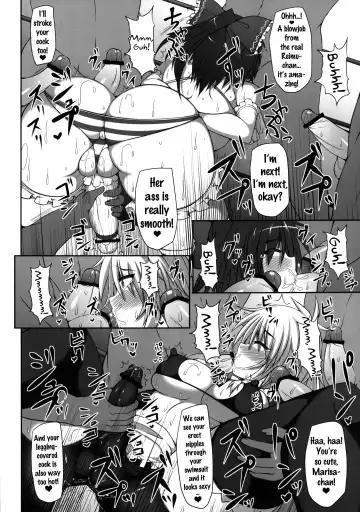 [Hisui] Gensoukyou Futanari Chinpo Wrestling - Reimu VS Marisa Fhentai - Page 35