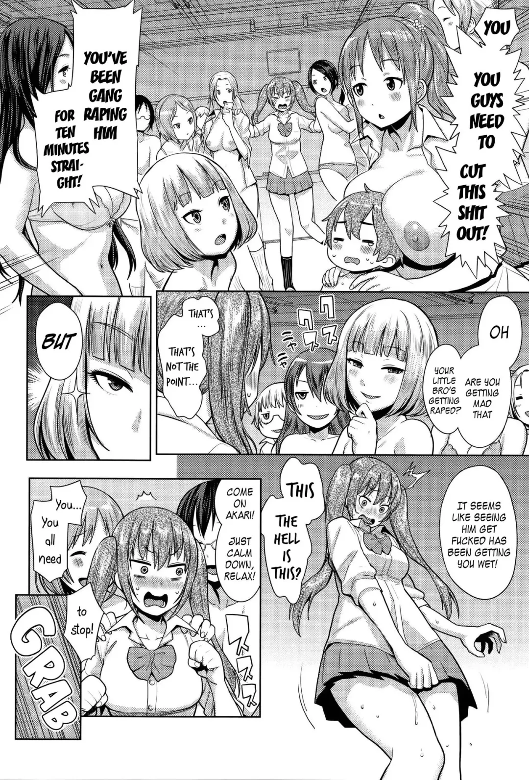 [Agata] Sannen Bitch-Gumi, Kodomo Sensei | Senior Year Sluts Get a New Kid Teacher Fhentai - Page 19