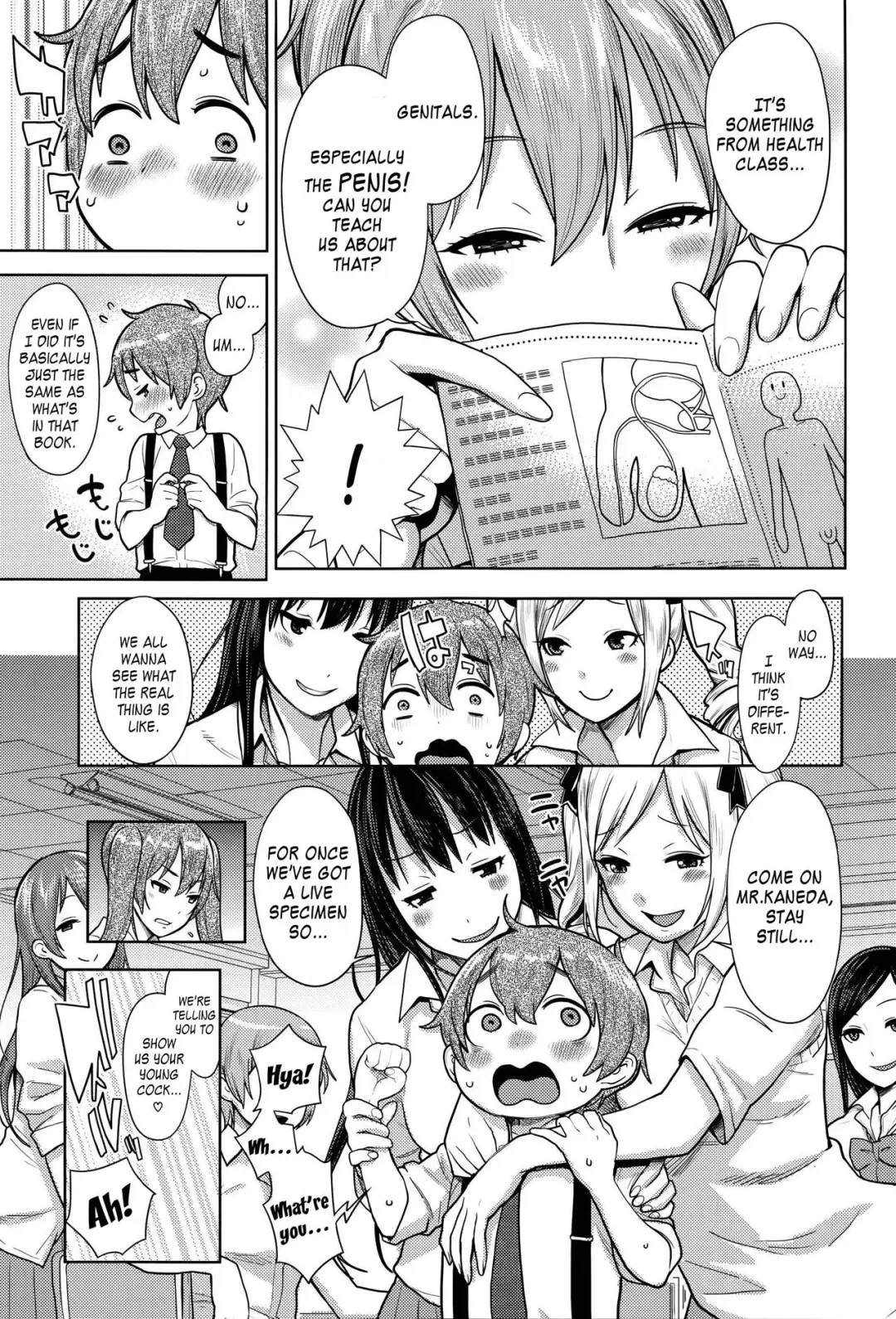 [Agata] Sannen Bitch-Gumi, Kodomo Sensei | Senior Year Sluts Get a New Kid Teacher Fhentai - Page 9