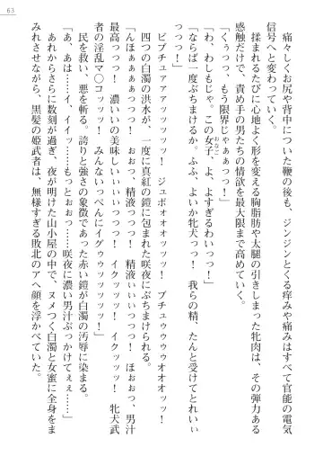 [Arai Yuu - Maruto] Samurai Slave Gaiden - Nikuetsu no Mesuinu Choukyou Fhentai - Page 63