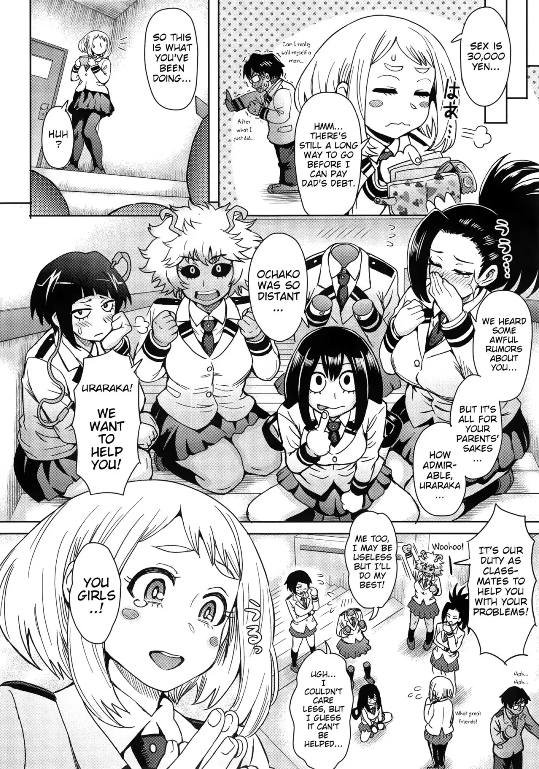 [Itou Eight] Uraraka Ura Fuuzoku | Uraraka's Behind-the-Scenes Prostitution Fhentai - Page 10