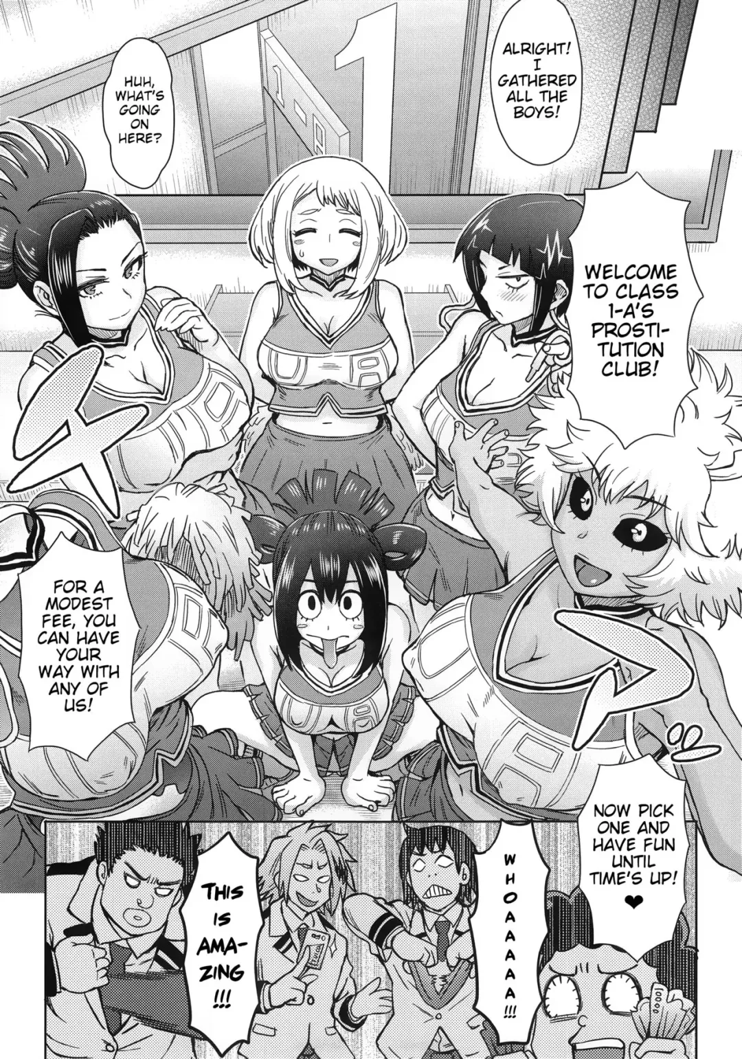 [Itou Eight] Uraraka Ura Fuuzoku | Uraraka's Behind-the-Scenes Prostitution Fhentai - Page 11