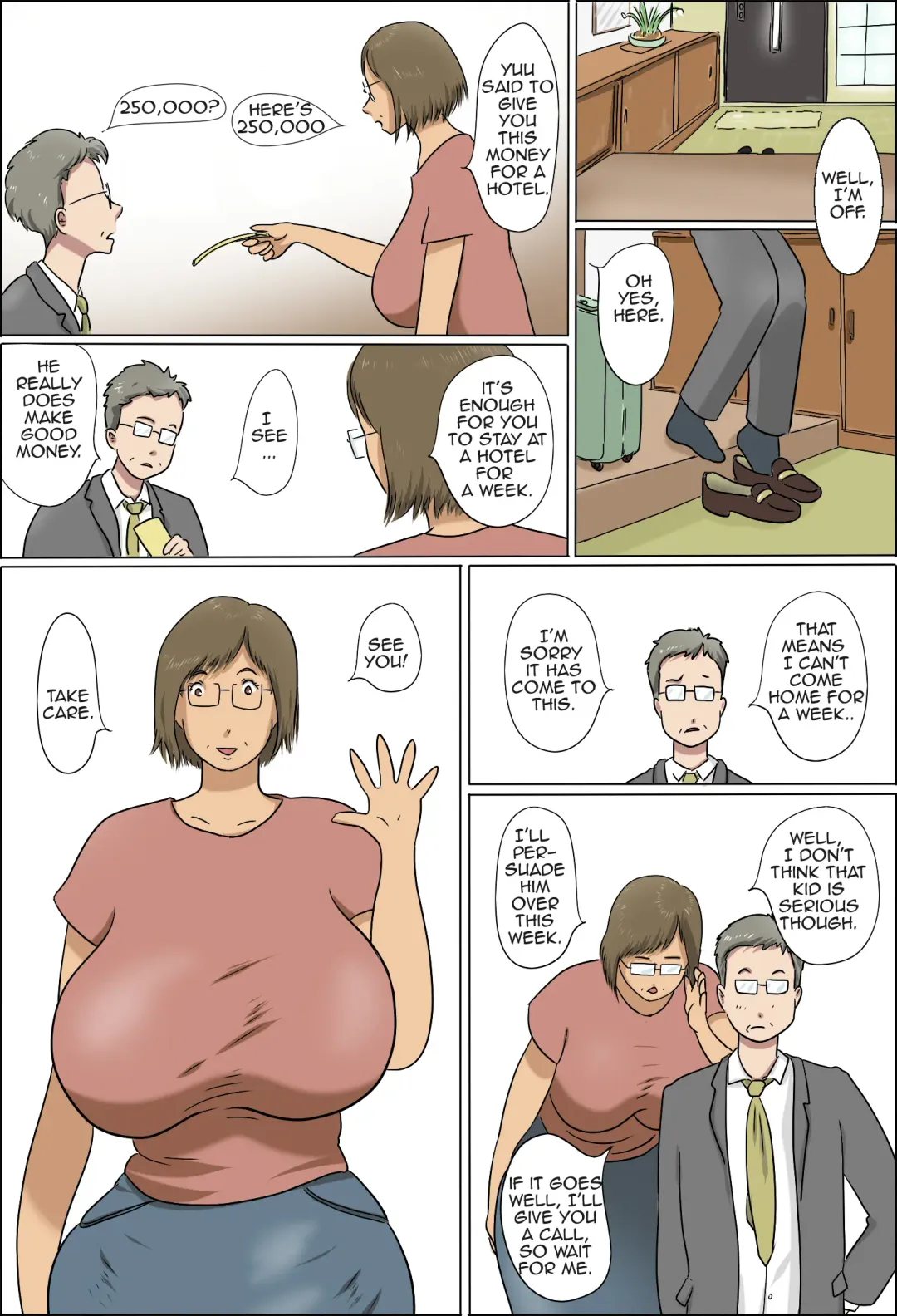 Haha to Musuko no Kazoku Seikatsu | Family Life of Mother and Son Fhentai - Page 8